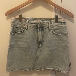 7 for All Mankind Denim Miniskirt